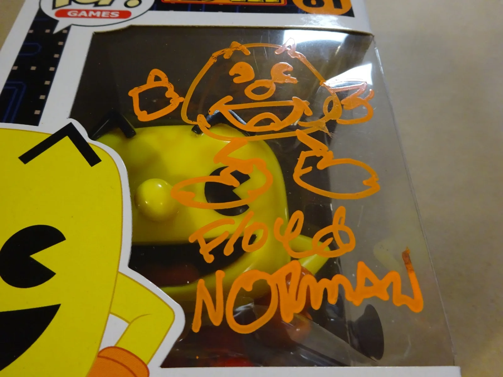 Floyd Norman — Signed & Sketched Floyd Norman Autographed Pac-Man Funko Pop Beckett COA, изображение 4