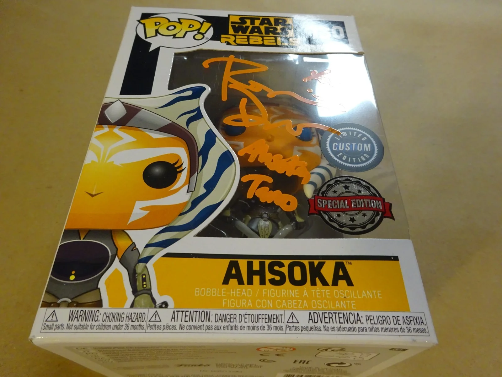 Rosario Dawson — Signed Rosario Dawson Autographed Ahsoka Star Wars Custom Funko Pop JSA COA, изображение 3