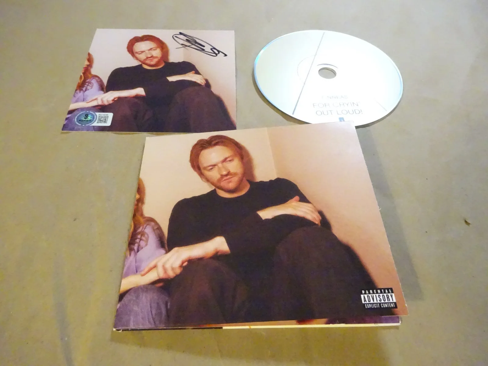 Autographed Finneas O'Connell Signed For Cryin Out Loud Insert & CD BAS COA, image 2