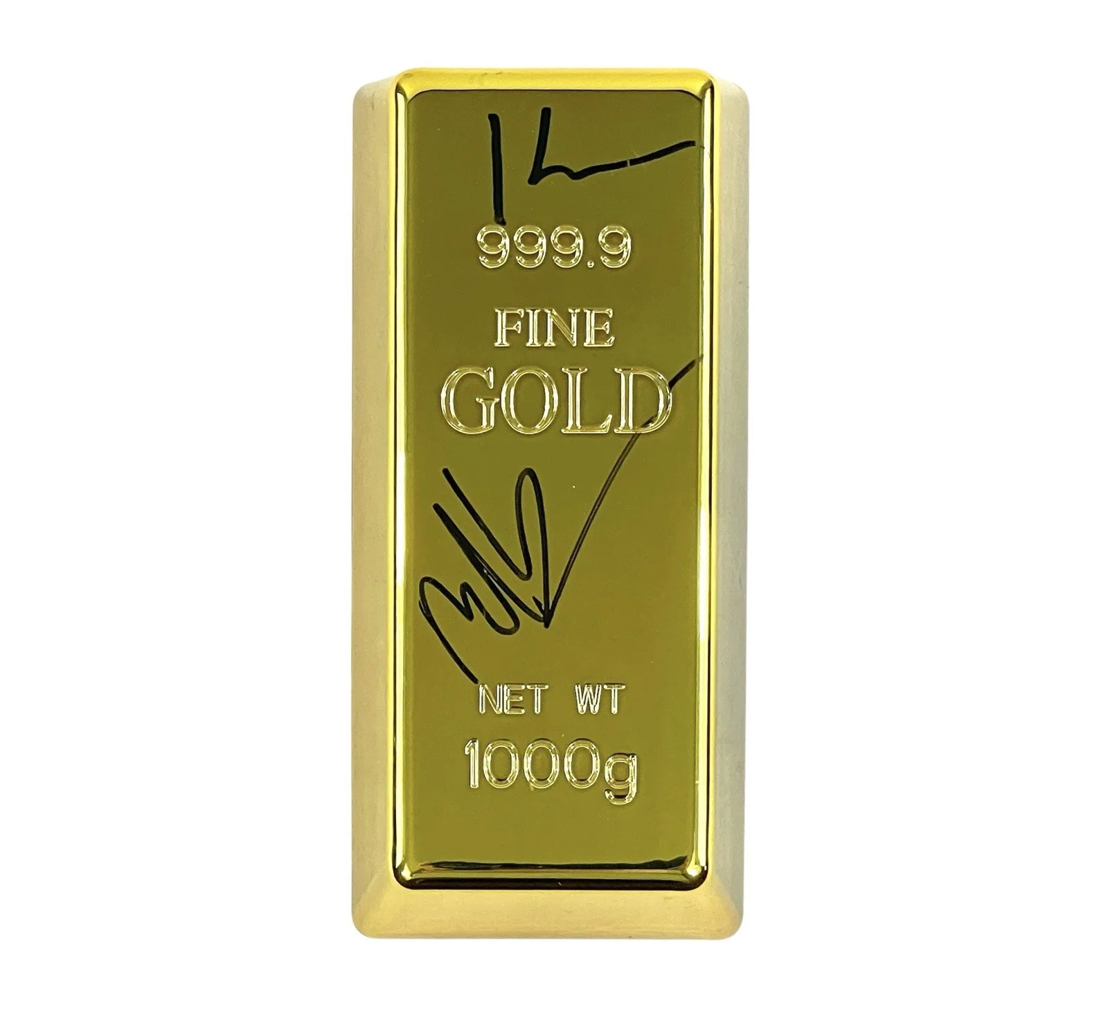 Mark Lanegan Dean Karr Night Flight to Kabul Video Autographed Prop Gold Bar COA, image 2