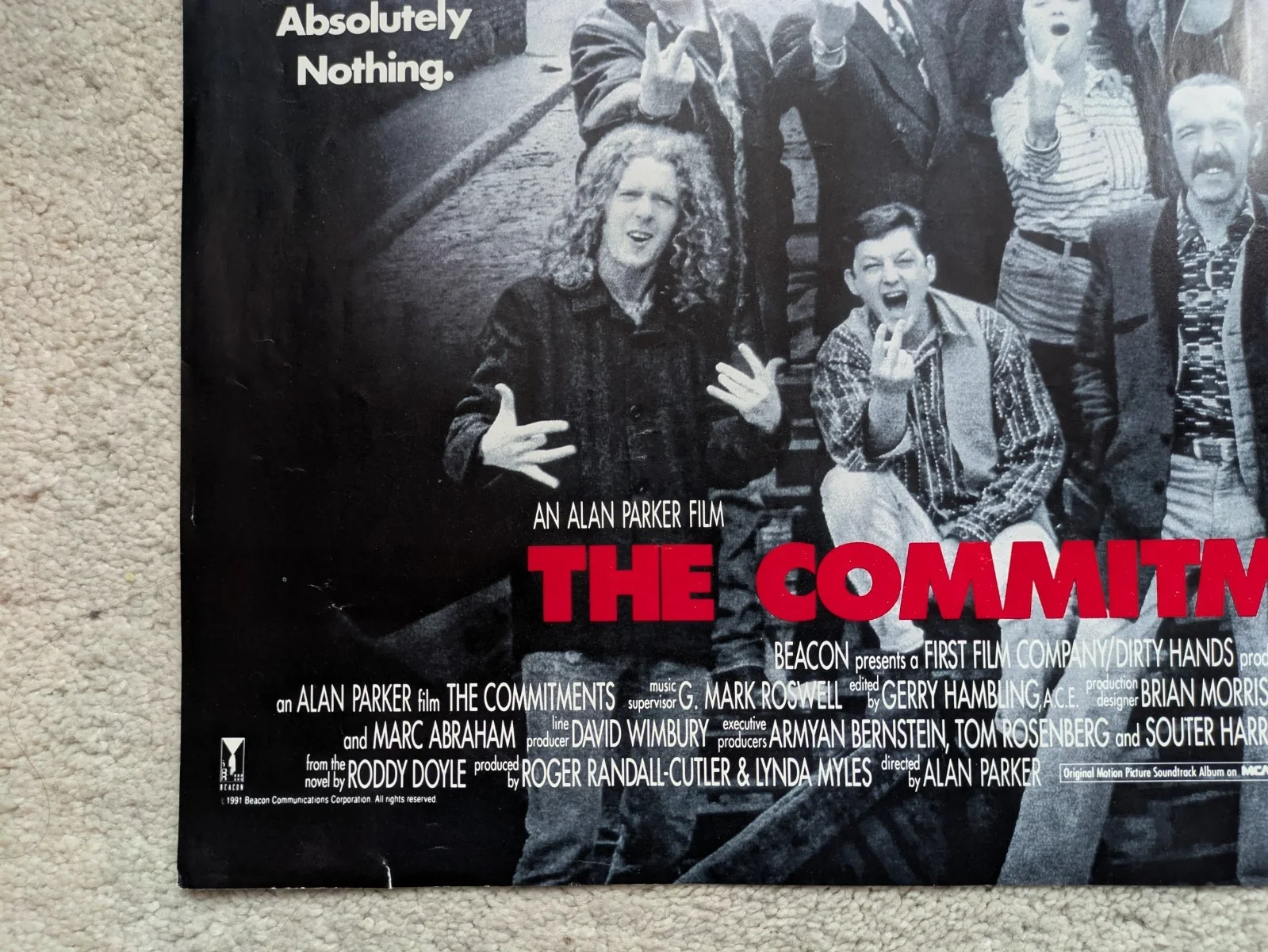 THE COMMITMENTS Alan Parker Movie Promo Mini Poster 16"x12" Good condition, изображение 3