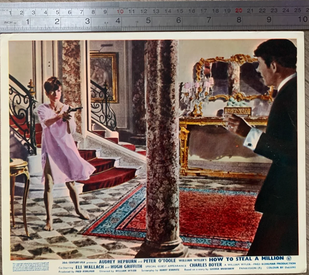 How To Steal A Million 1966 Audrey Hepburn Peter O’Toole UK Lobby Card Still, изображение 2