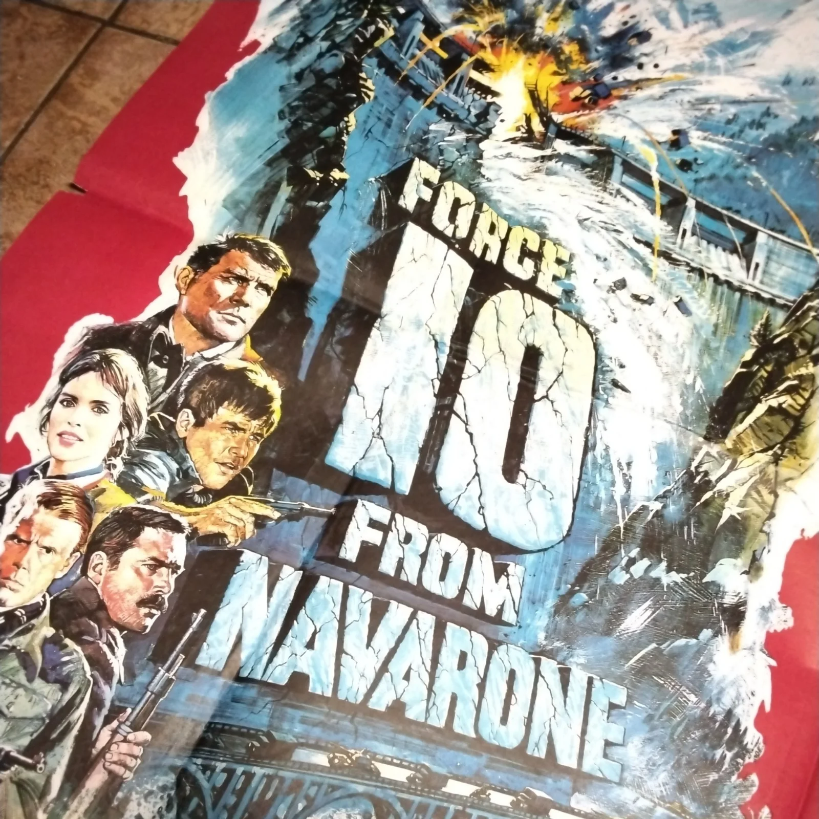 Force 10 From Navarone Quad Original 40x30 Inch PostervVGC, image 4