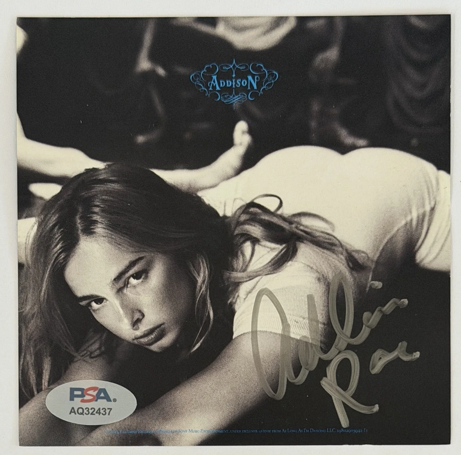 FRAMED ADDISON RAE SIGNED ALBUM ART CARD AUTOGRAPH PHOTOGRAPH & CD PSA DNA COA, изображение 2