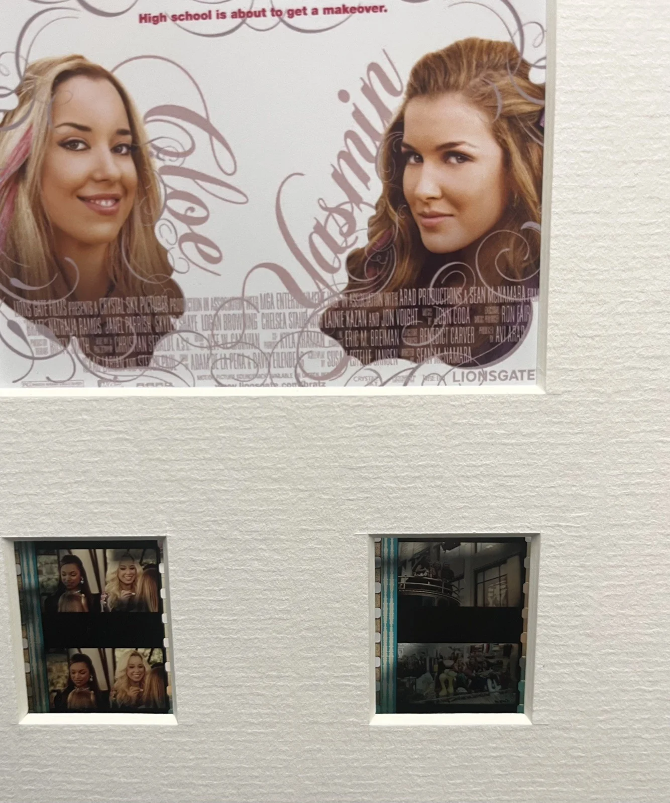 BRATZ. Skyler Shaye. 35mm Film Cell Mounted Display, image 3