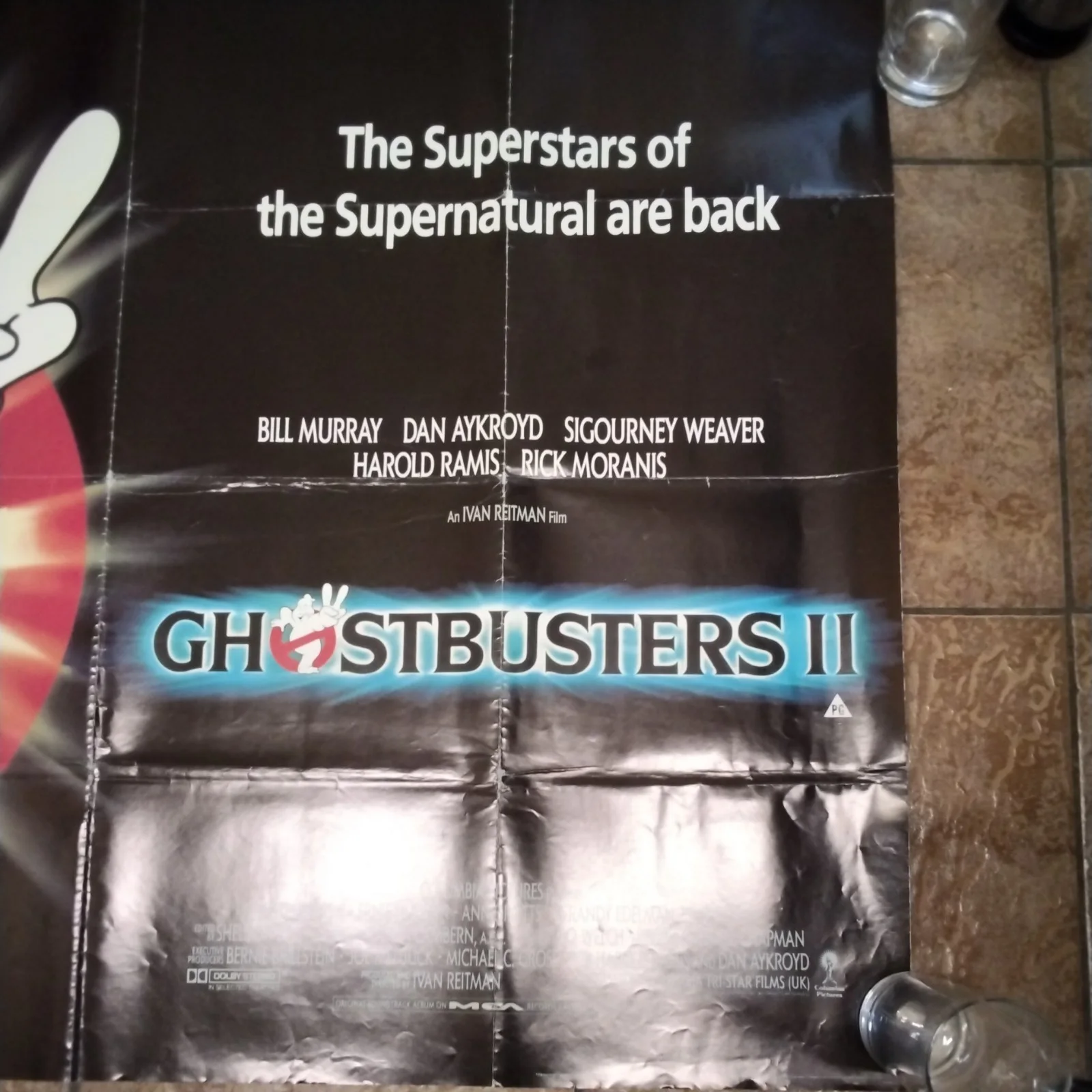 Ghostbusters 2 Original Quad Poster In Reasonale Condition Vintagr 40x30 Inch, изображение 2