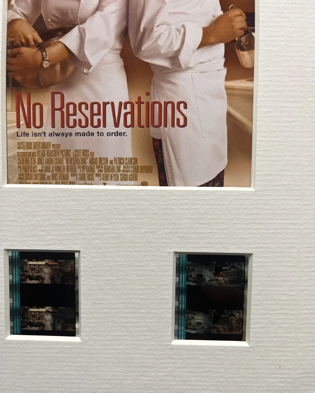 NO RESERVATIONS 35mm Film Cell Mounted Display, image 3