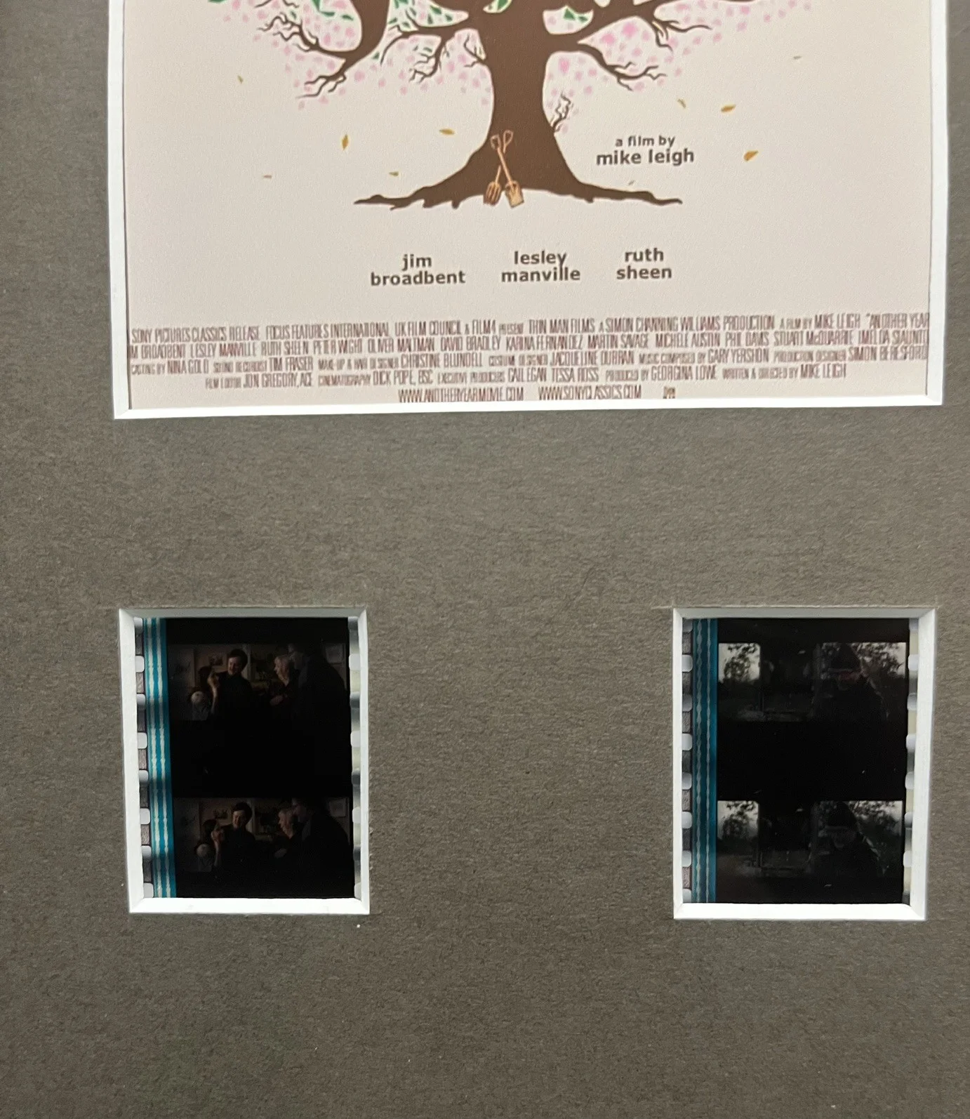 ANOTHER YEAR 35mm Film Cell Mounted Display, image 3