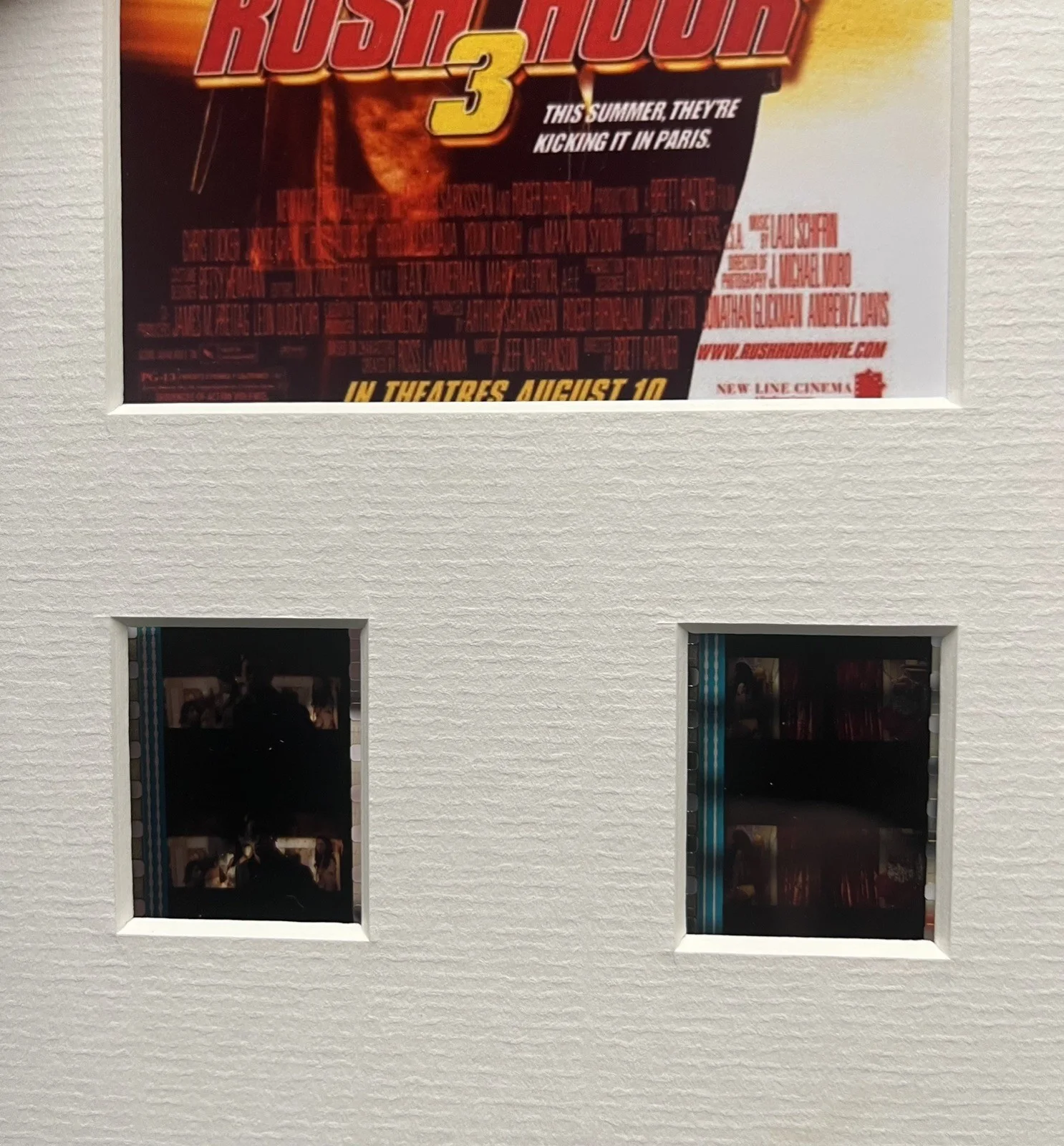 RUSH HOUR 3. 35mm Film Cell Mounted Display, image 3
