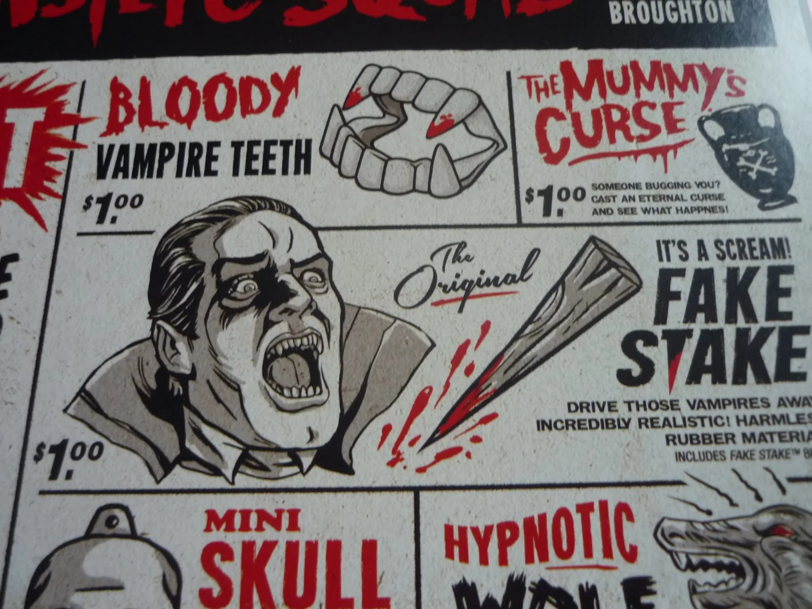 14x11 framed vinyl lp paper posters the monster squad frankenstein comic artwork, image 3