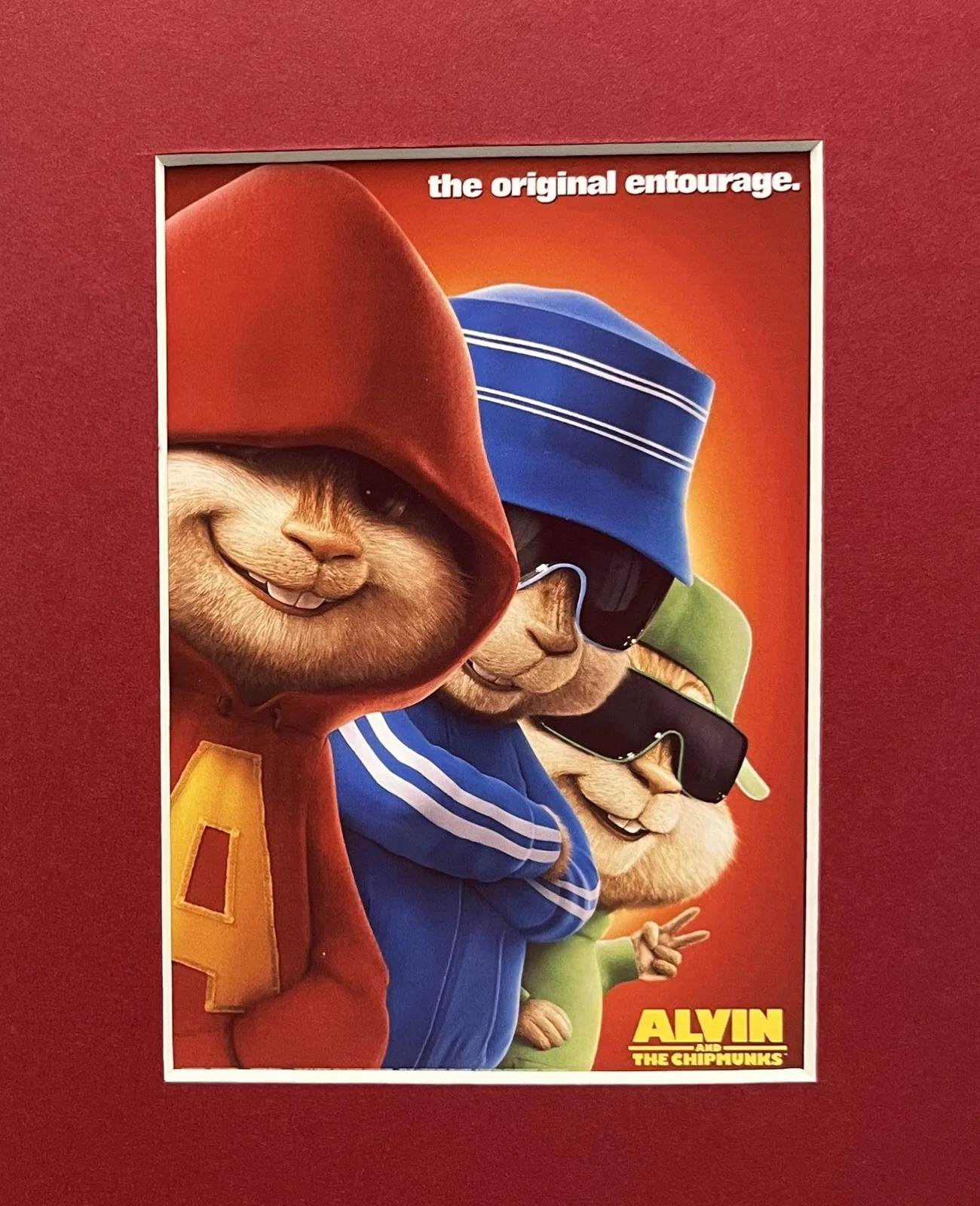 ALVIN AND THE CHIPMUNKS . 35mm Film Cell Mounted Display, изображение 2