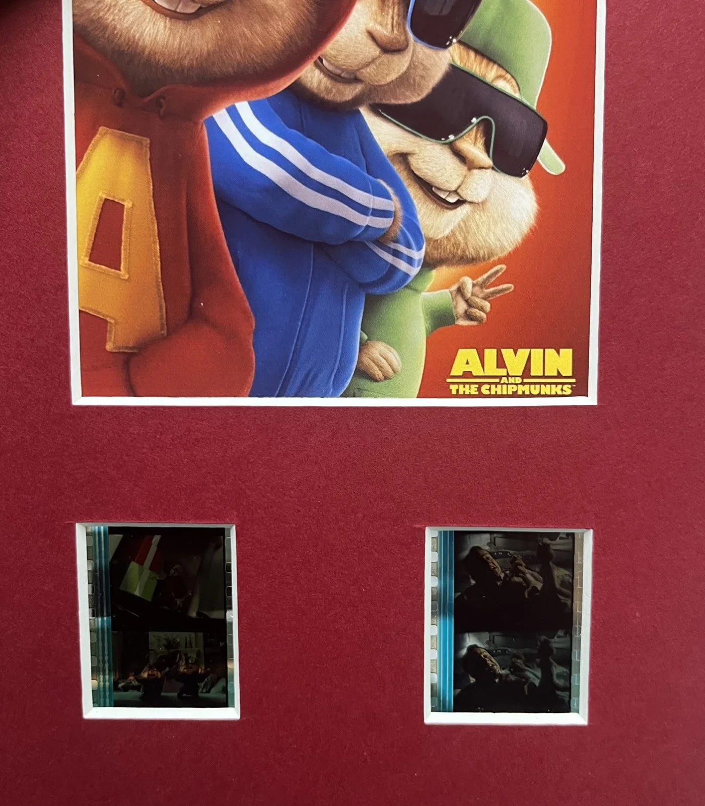 ALVIN AND THE CHIPMUNKS . 35mm Film Cell Mounted Display, изображение 3