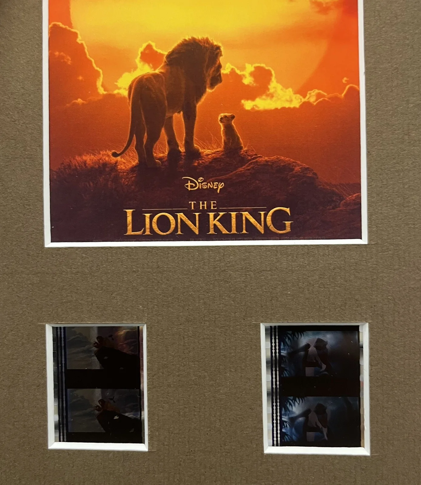 THE LION KING. 35mm Film Cell Mounted Display, изображение 3