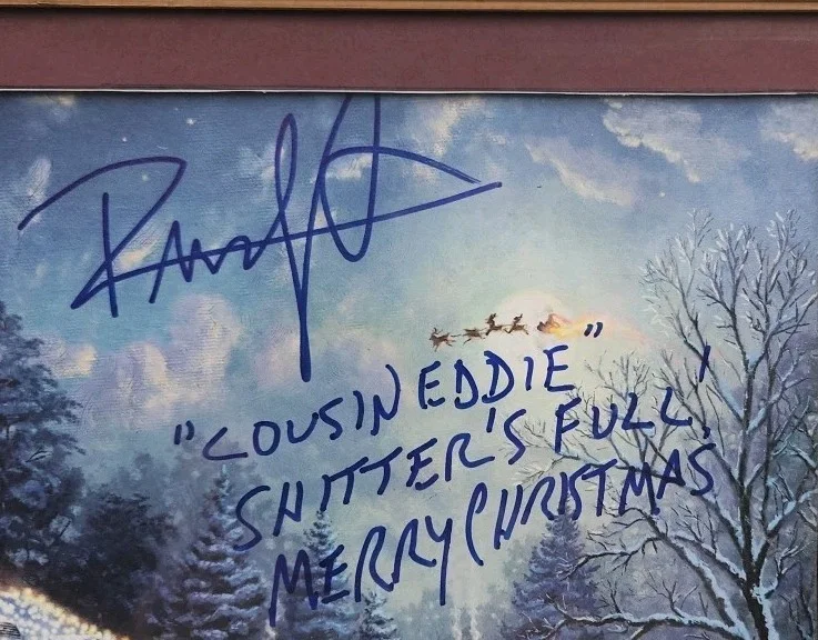 Randy Quaid — "Shitters Full" Randy Quaid Signed Uncle Eddy Christmas Vacation 11"X14" COA/JSA, изображение 4