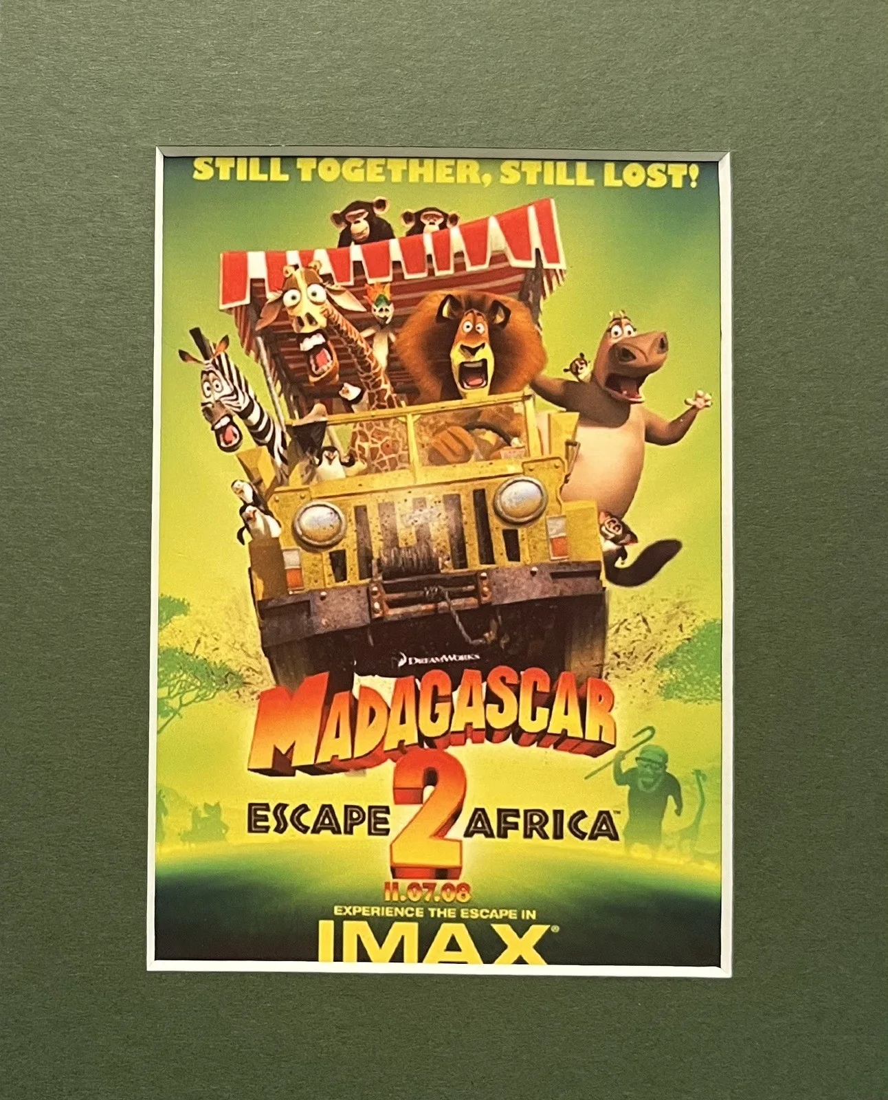 MADAGASCAR : ESCAPE 2 AFRICA. . 35mm Film Cell Mounted Display, изображение 2