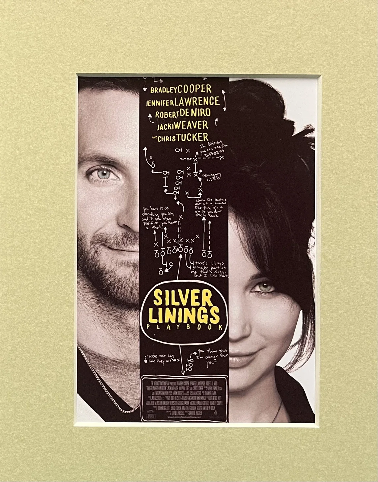 SILVER LININGS PLAYBOOK. 35mm Film Cell Mounted Display, image 2
