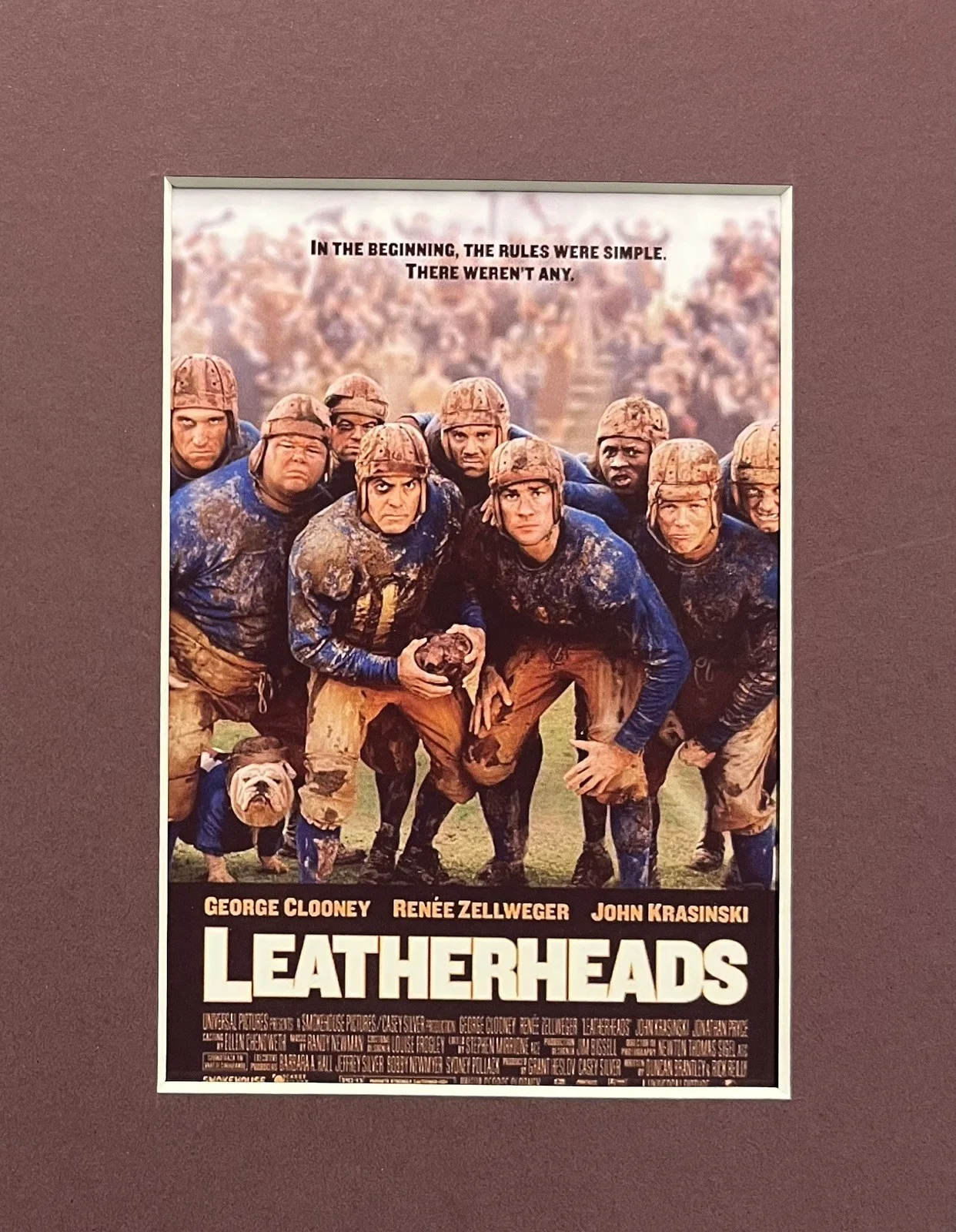 LEATHERHEADS. George Clooney. 35mm Film Cell Mounted Display, изображение 2
