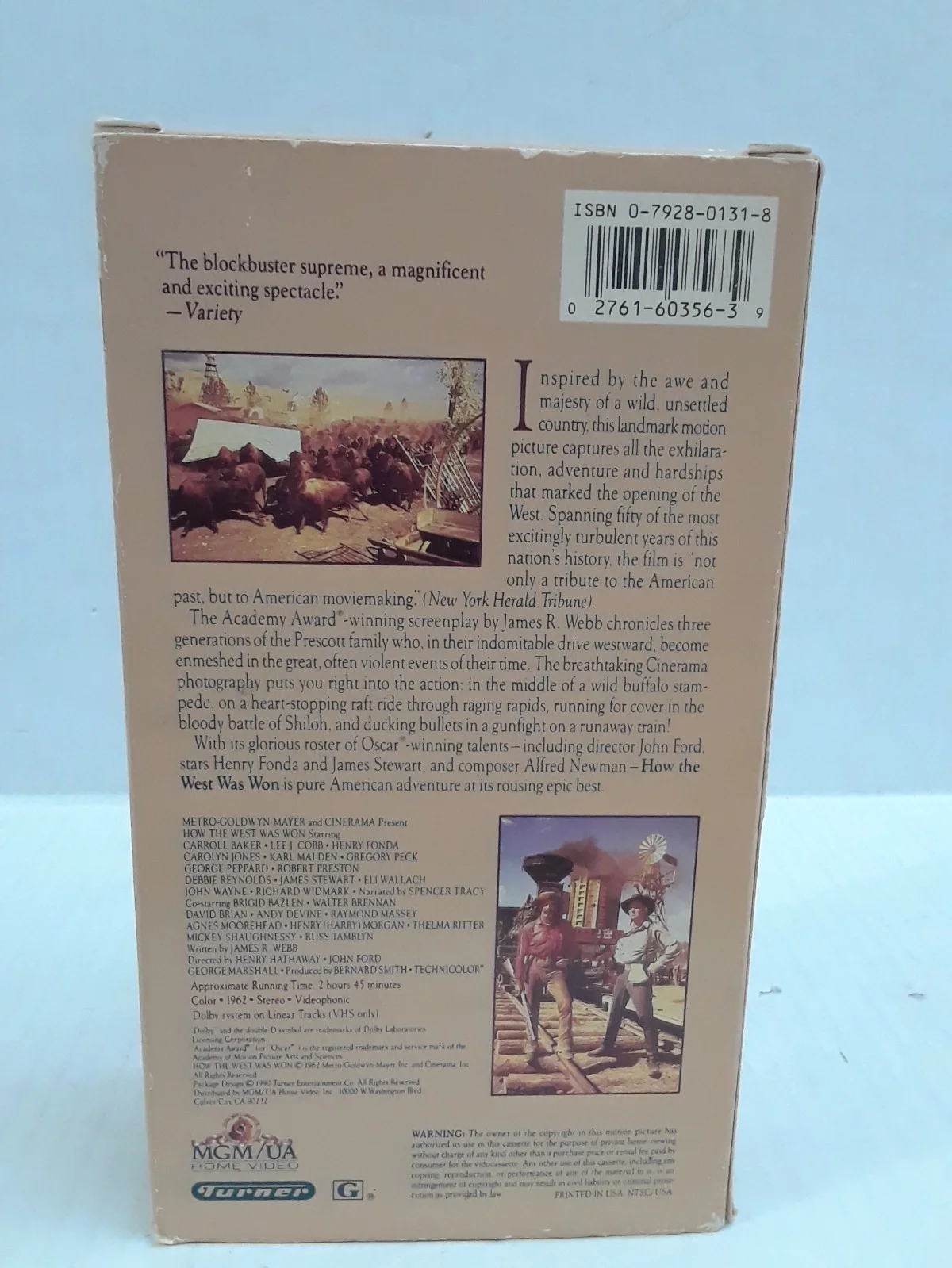 Gregory Peck — Gregory Peck Signed Copy of How The West Was Won Released in 1962 2 Tape Set, изображение 5