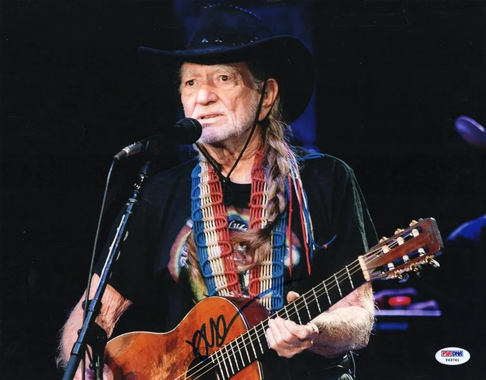 Willie Nelson — Willie Nelson Signed Autograph 11x14 Photo - Country Music Icon w/ PSA COA