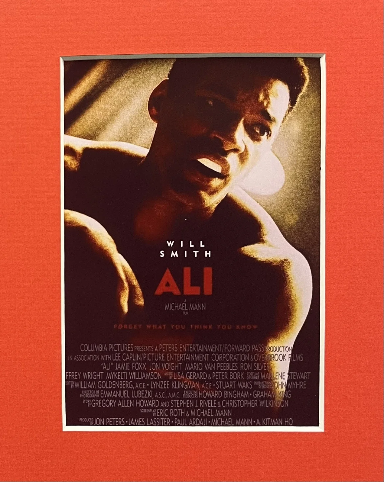 ALI Will Smith. 35mm Film Cell Mounted Display, image 2
