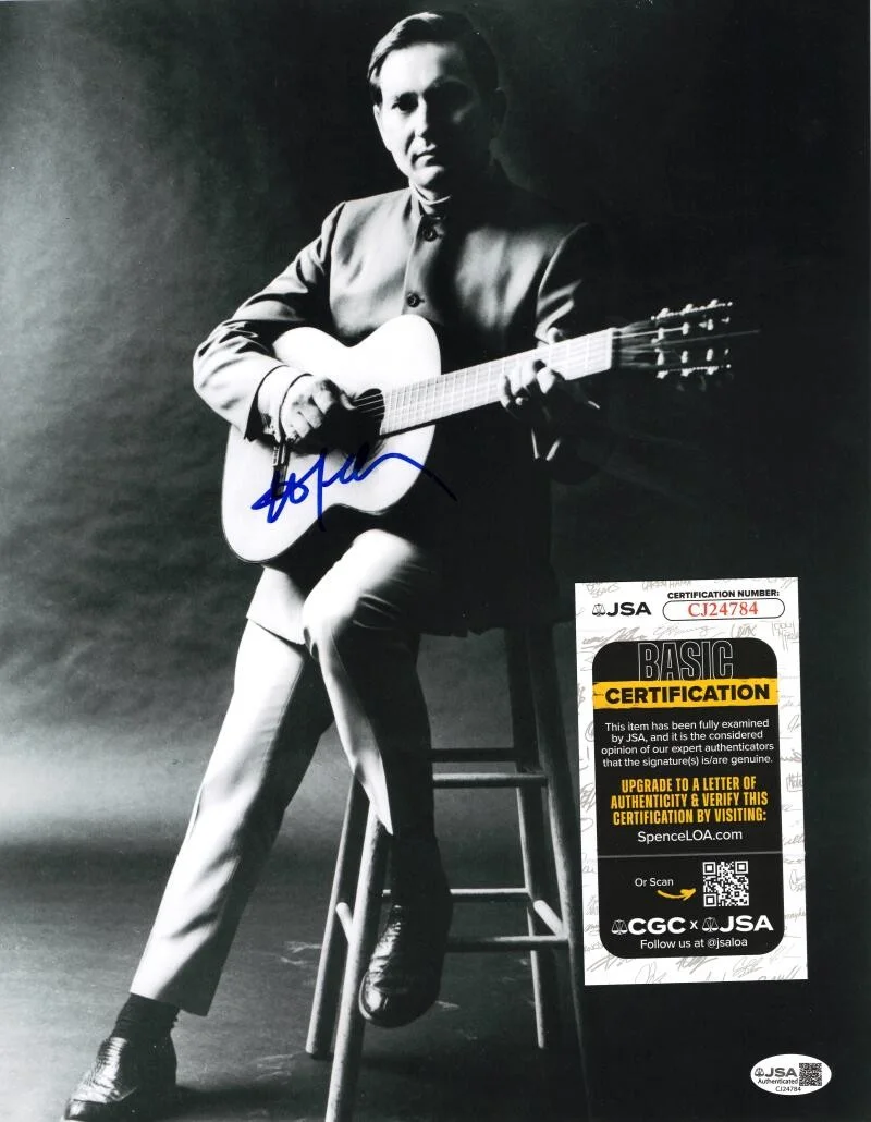 Willie Nelson — Willie Nelson Signed Autograph 11x14 Photo - Very Rare Young Image w/ JSA COA, image 2