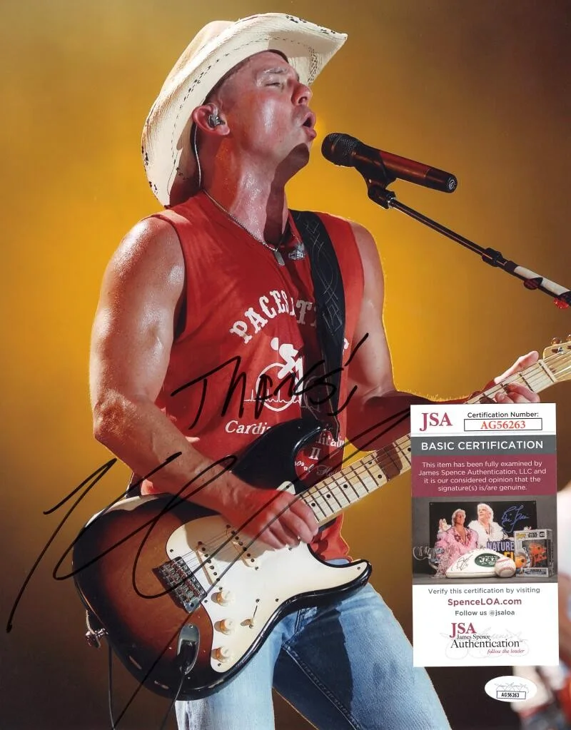 Kenny Chesney — Kenny Chesney Signed Autograph 11x14 Photo - When the Sun Goes Down w/ JSA COA, image 2