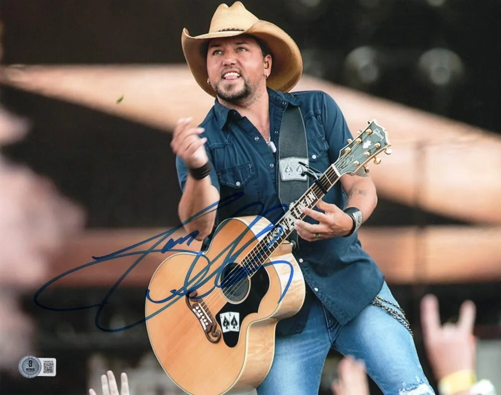 Jason Aldean — Jason Aldean Signed Autograph 11x14 Photo - My Kinda Party w/ Beckett COA