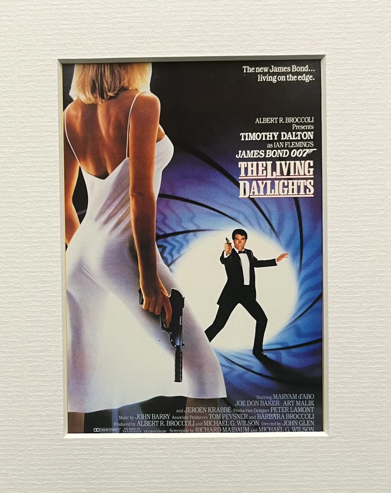 THE LIVING DAYLIGHTS. 007. Timothy Dalton. 35mm Film Cell Mounted Display, изображение 2