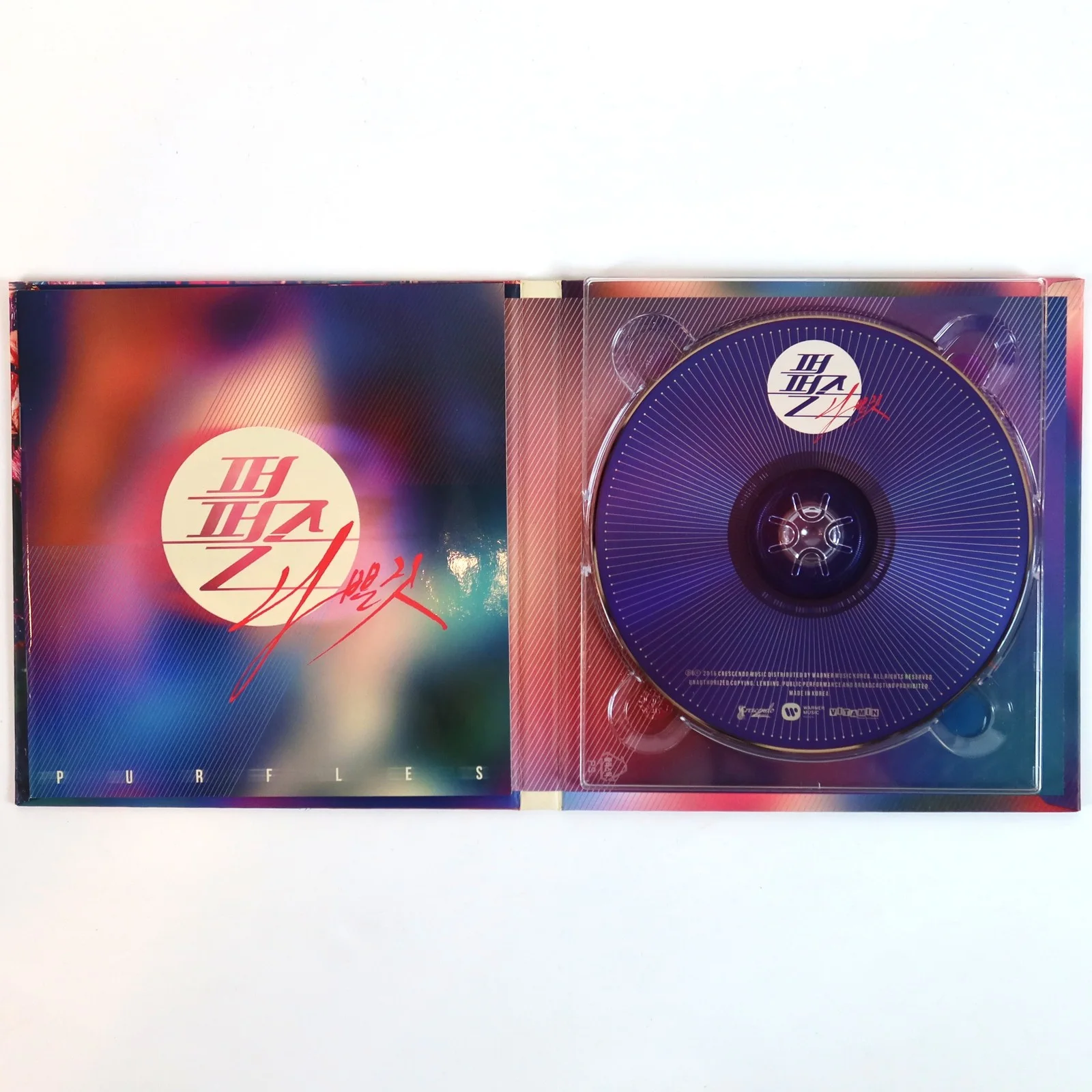 Purfles - Bad Thing 2nd Single Album Signed Autographed CD Promo K-Pop 2015, изображение 3