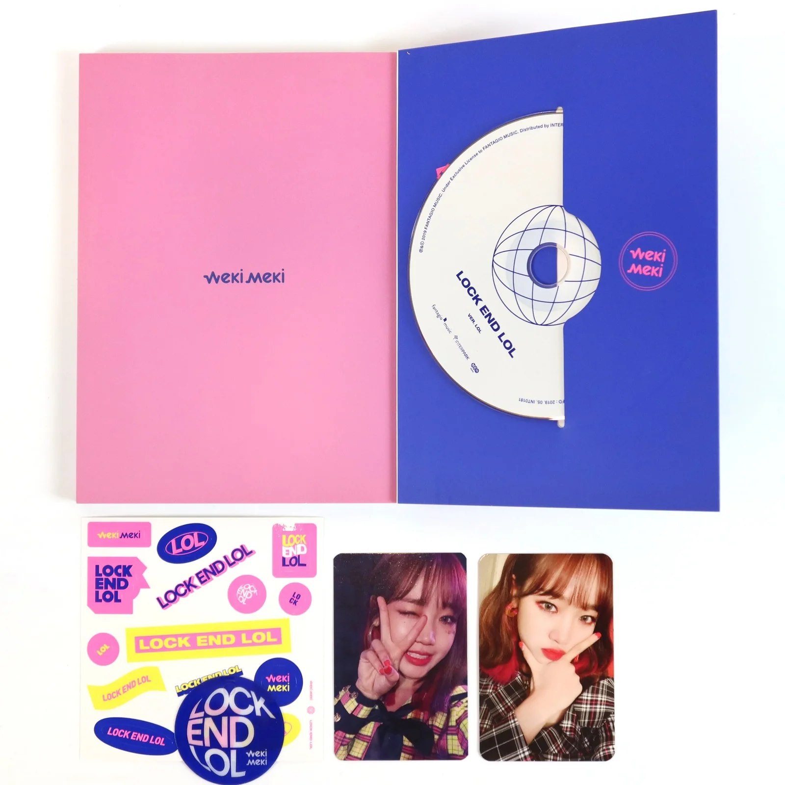 Weki Meki - Lock End Lol [Lol Ver.] 2nd Signed Album Promo CD K-Pop 2019, image 3