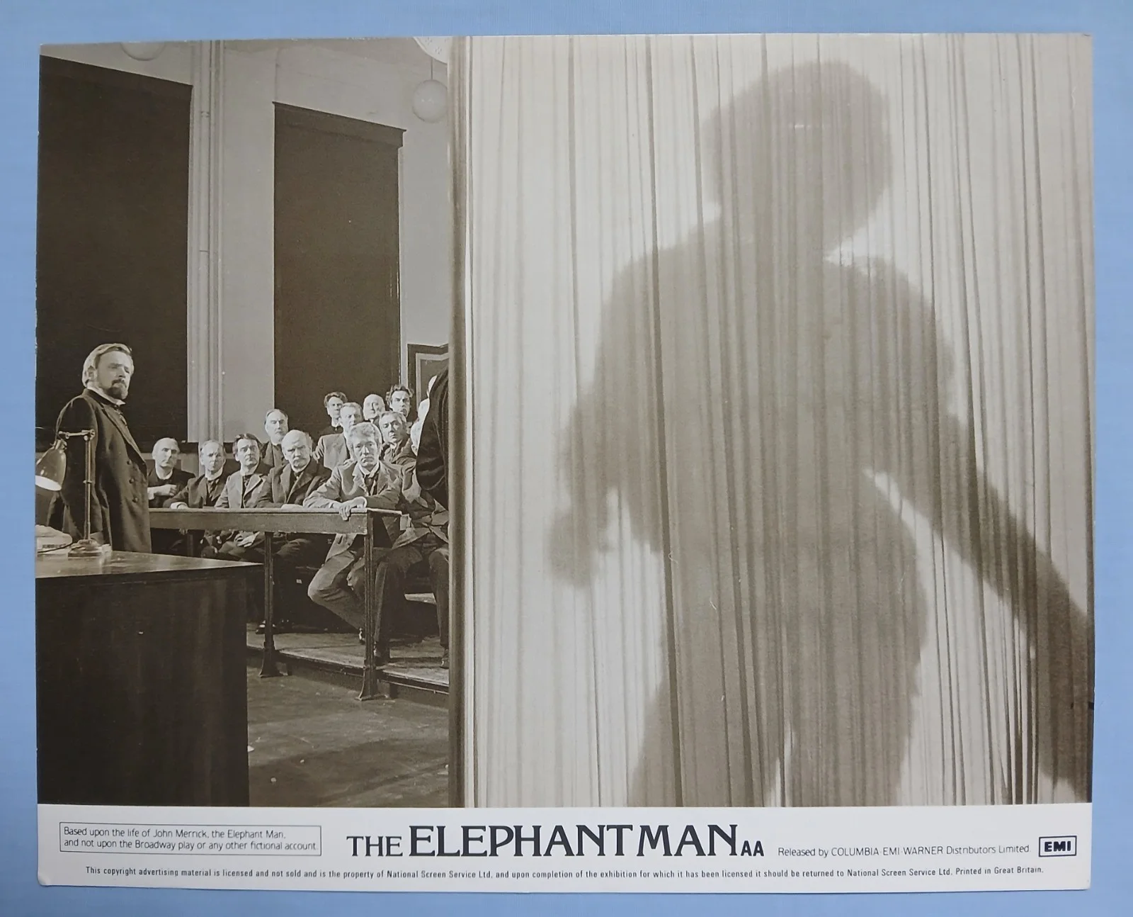 THE ELEPHANT MAN (1980) original set 8 UK front of house lobby cards - John Hurt, изображение 4