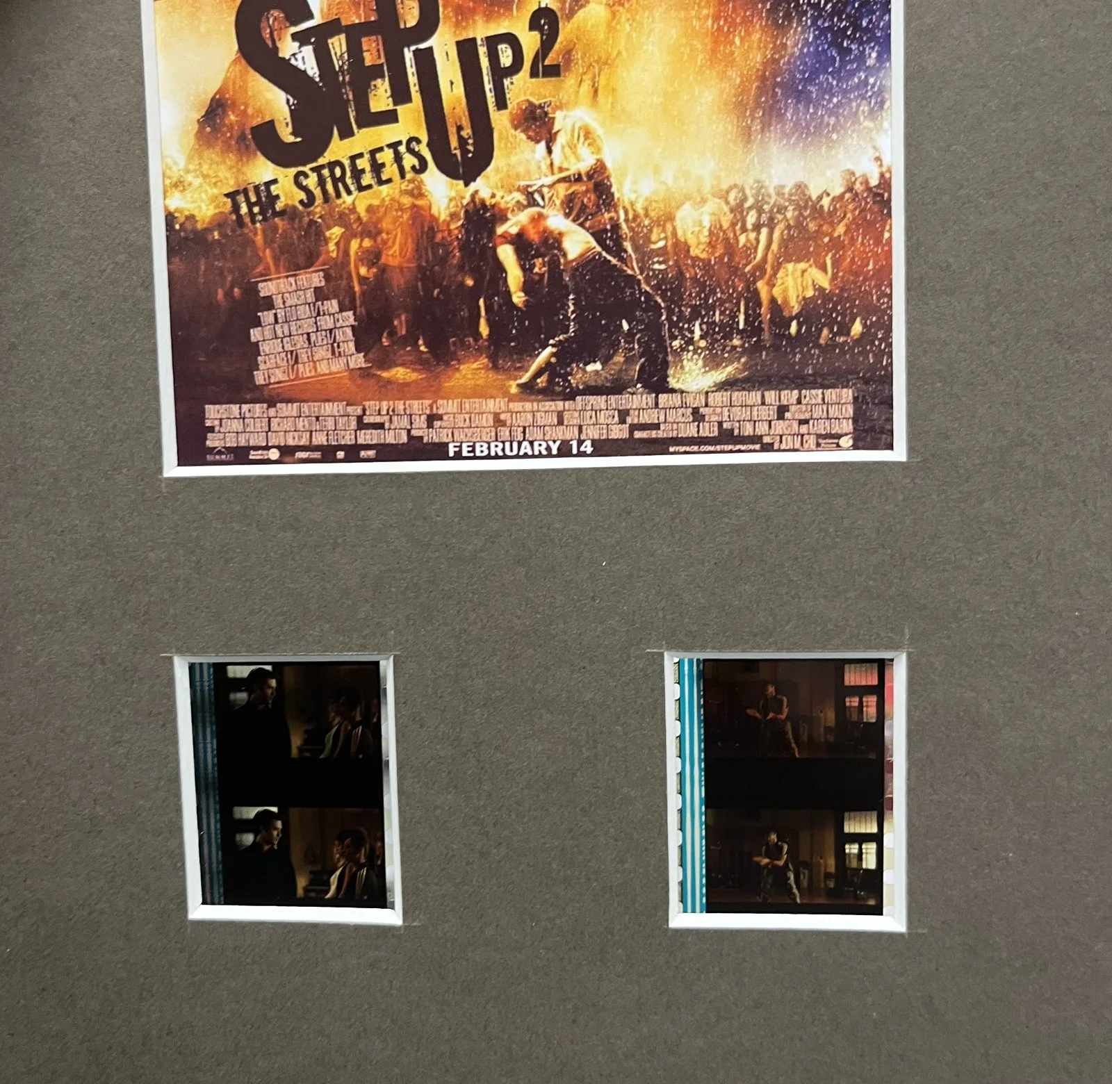 STEP UP 2 THE STREETS . 35mm Film Cell Mounted Display, image 3