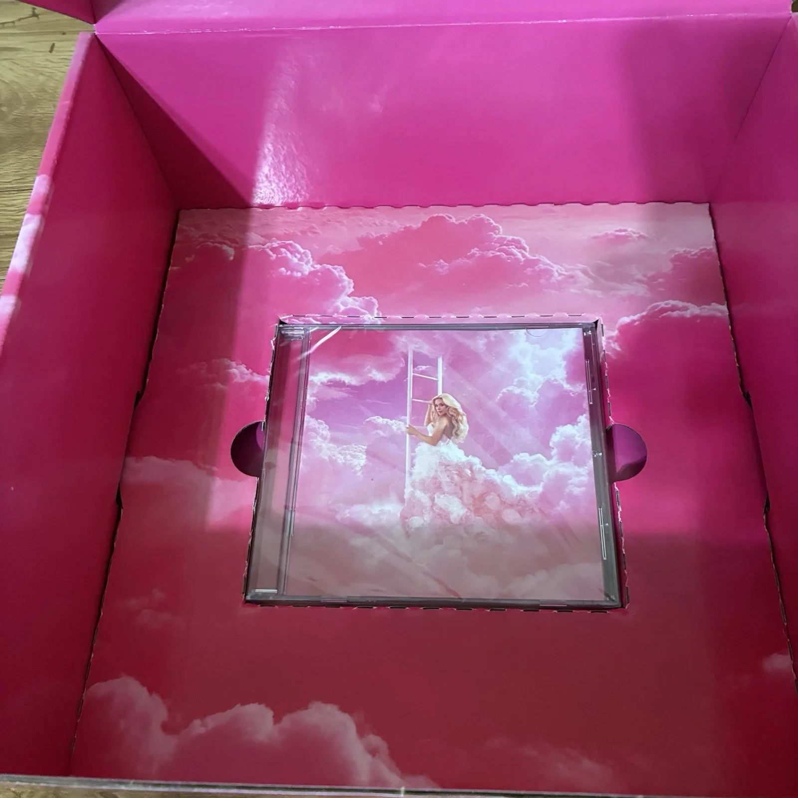 Megan Moroney Cloud 9 Pink Crewneck Small Signed CD Box, image 5