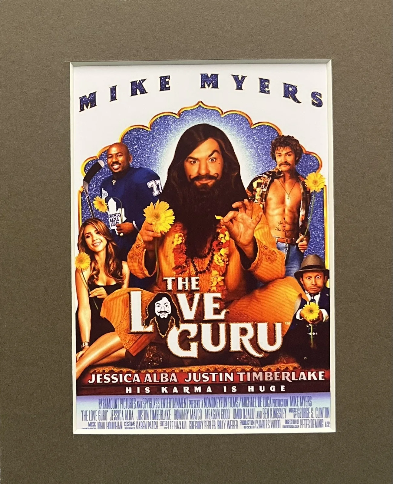 THE LOVE GURU. Mike Myers and Jessica Alba. 35mm Film Cell Mounted Display, изображение 2