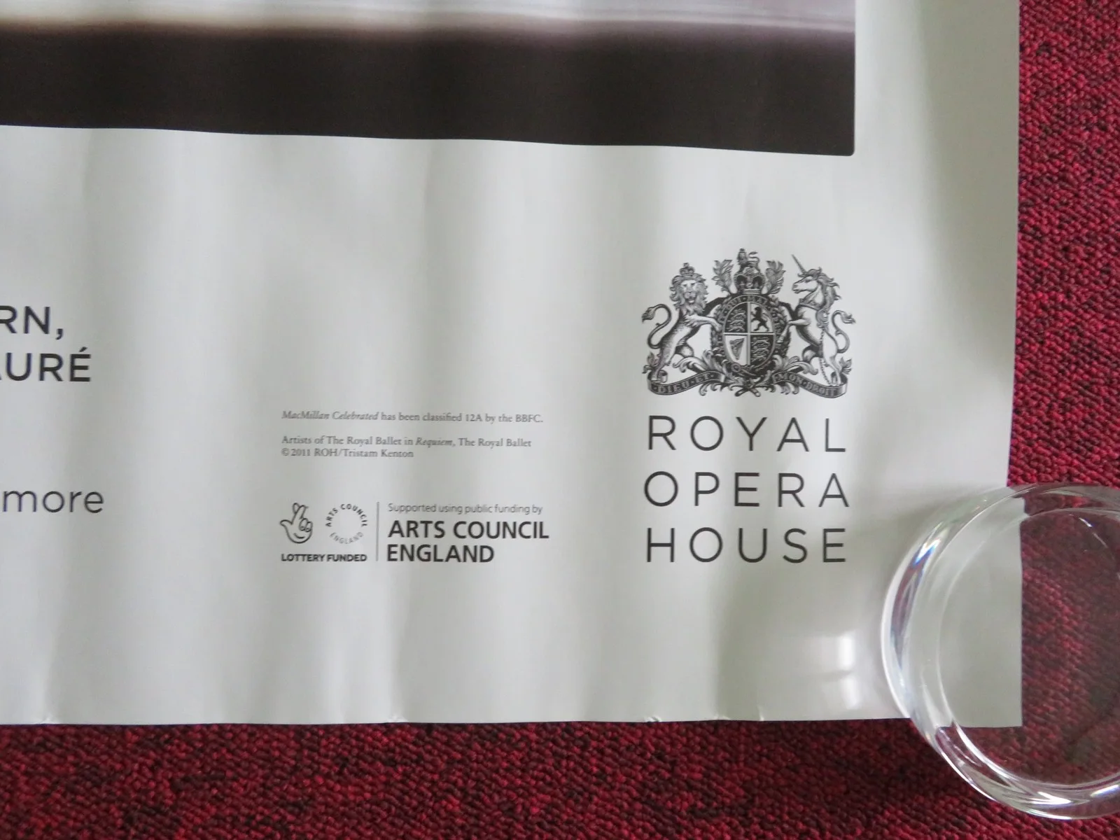 The Royal Ballet: Macmillan Celebrated UK QUAD ROLLED POSTER K. MACMILLAN 2024, изображение 5