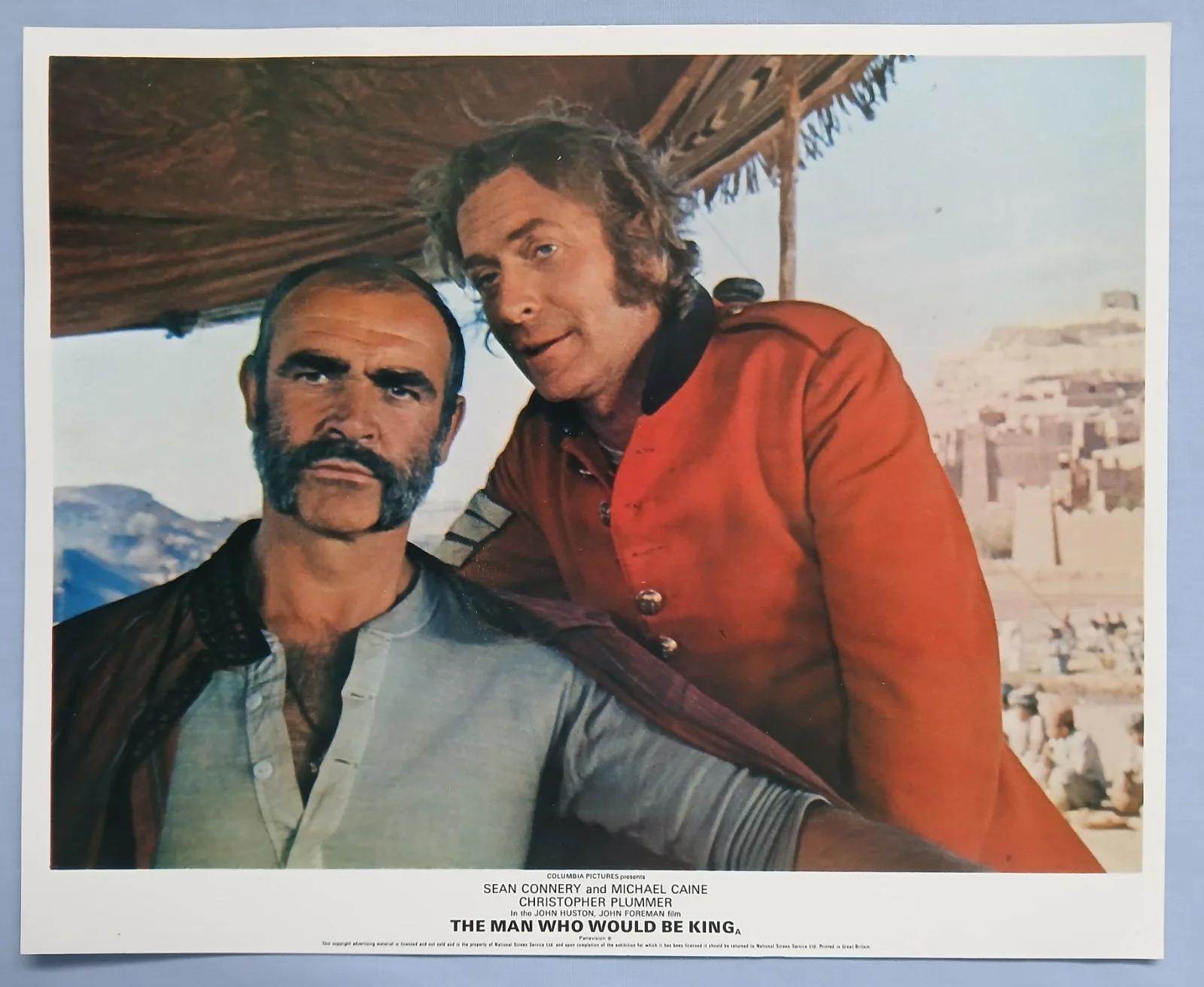 THE MAN WHO WOULD BE KING (1975) rare BRITISH set 8 front of house foh cards, изображение 4