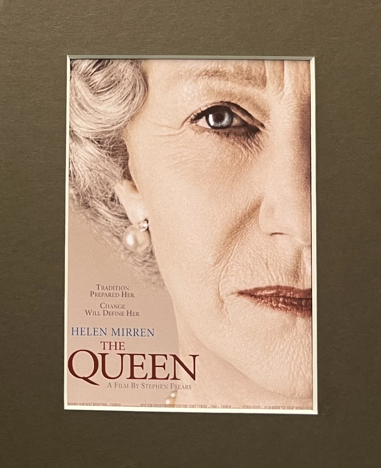 THE QUEEN. Helen Mirren. 35mm Film Cell Mounted Display, изображение 2
