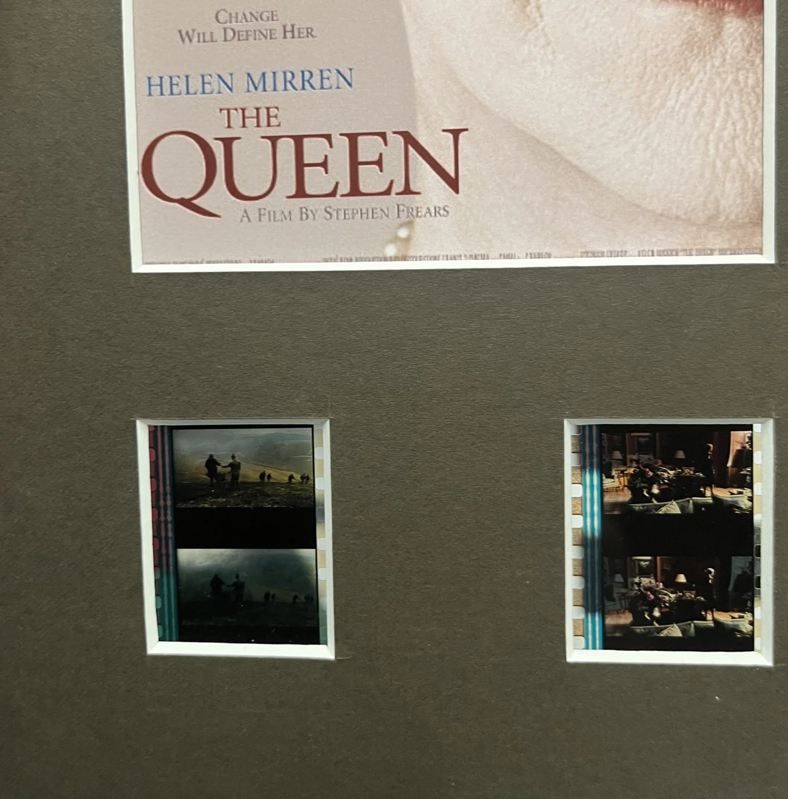 THE QUEEN. Helen Mirren. 35mm Film Cell Mounted Display, изображение 3