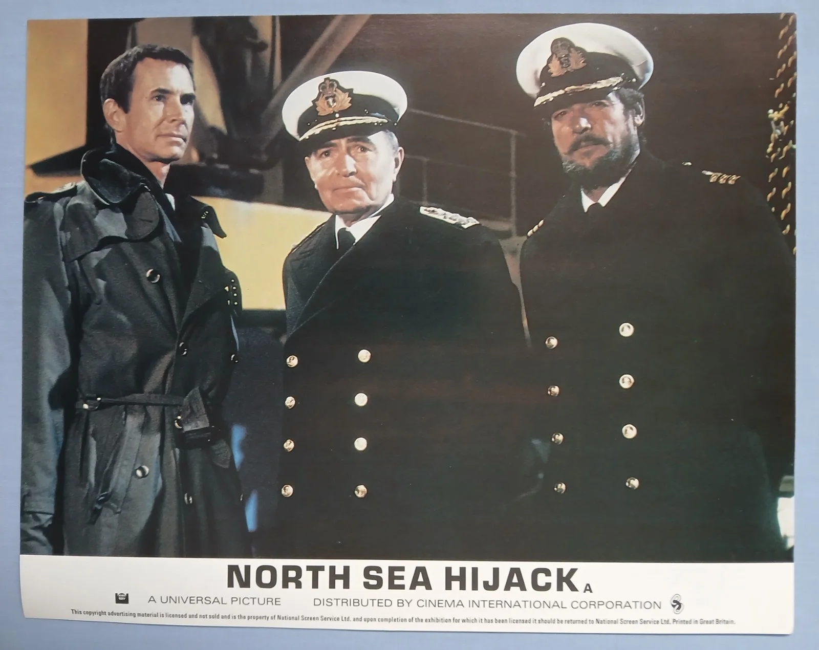 NORTH SEA HIJACK (1980) set 8 original UK foh lobby cards - Roger Moore, изображение 2