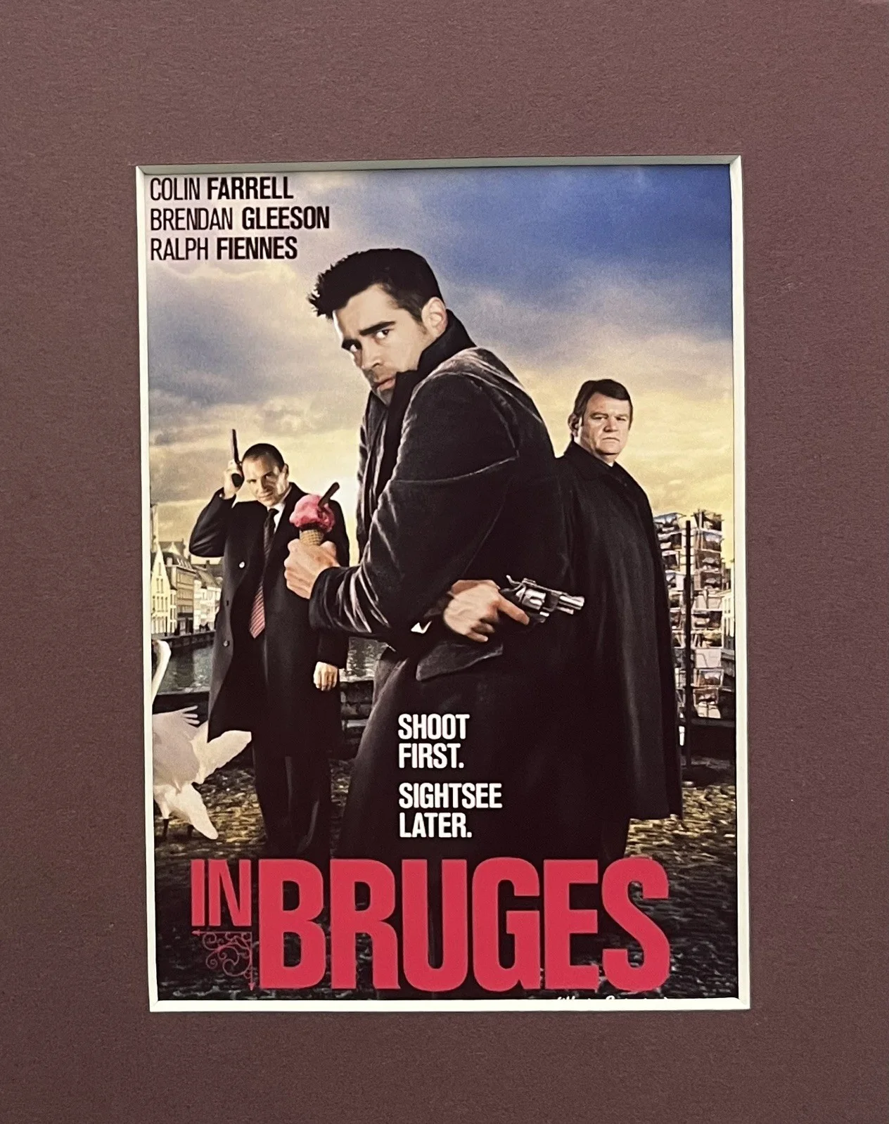 IN BRUGES. Colin Farrell. 35mm Film Cell Mounted Display, image 2
