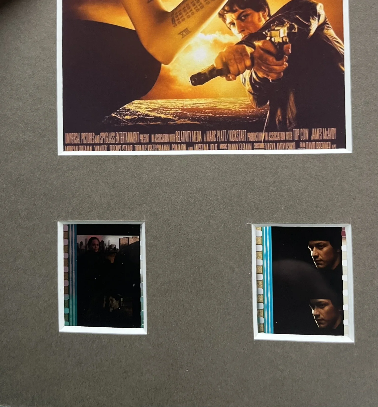 WANTED. Angelina Jolie. 35mm Film Cell Mounted Display, изображение 3