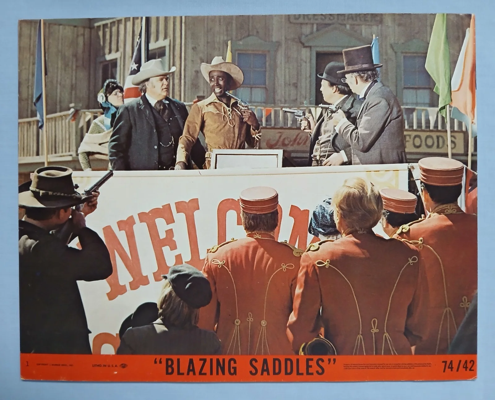BLAZING SADDLES (1974) original set of eight US 8"x10" lobby card stills, изображение 3