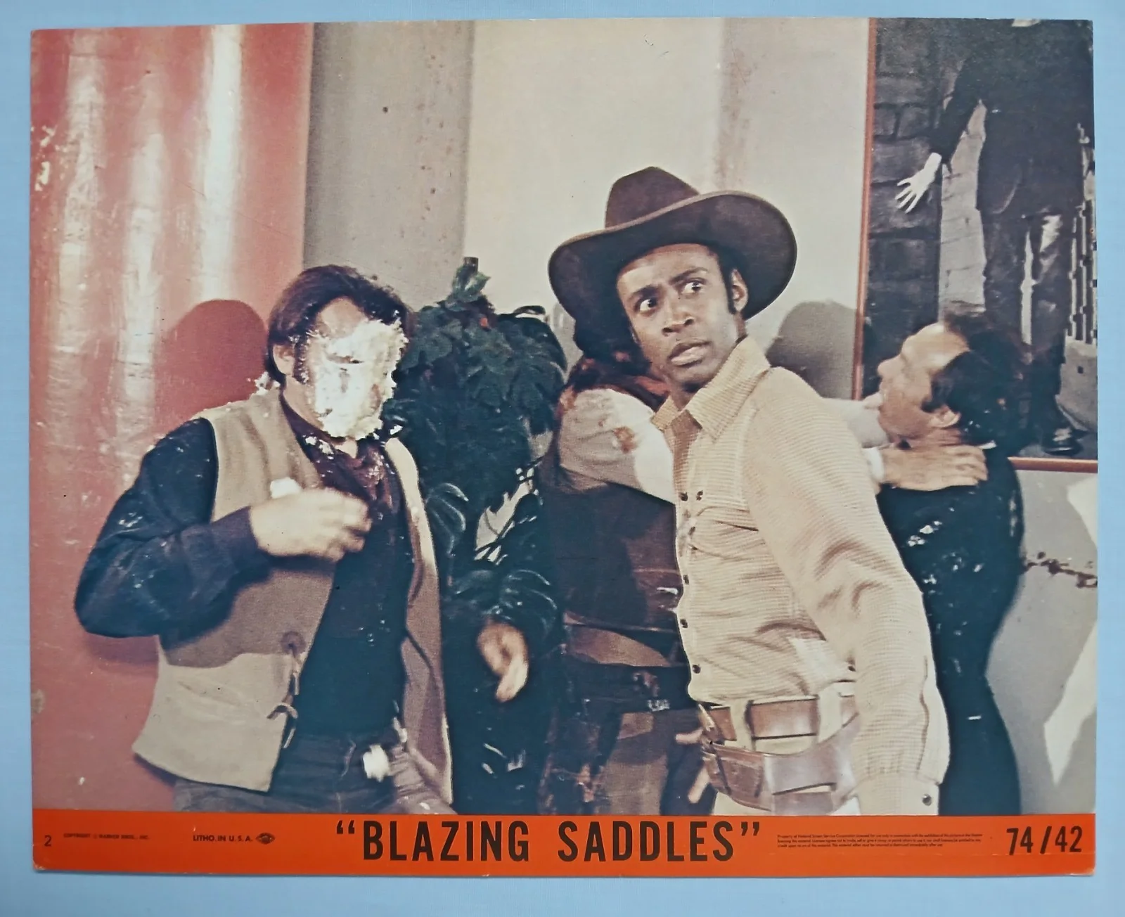 BLAZING SADDLES (1974) original set of eight US 8"x10" lobby card stills, изображение 5