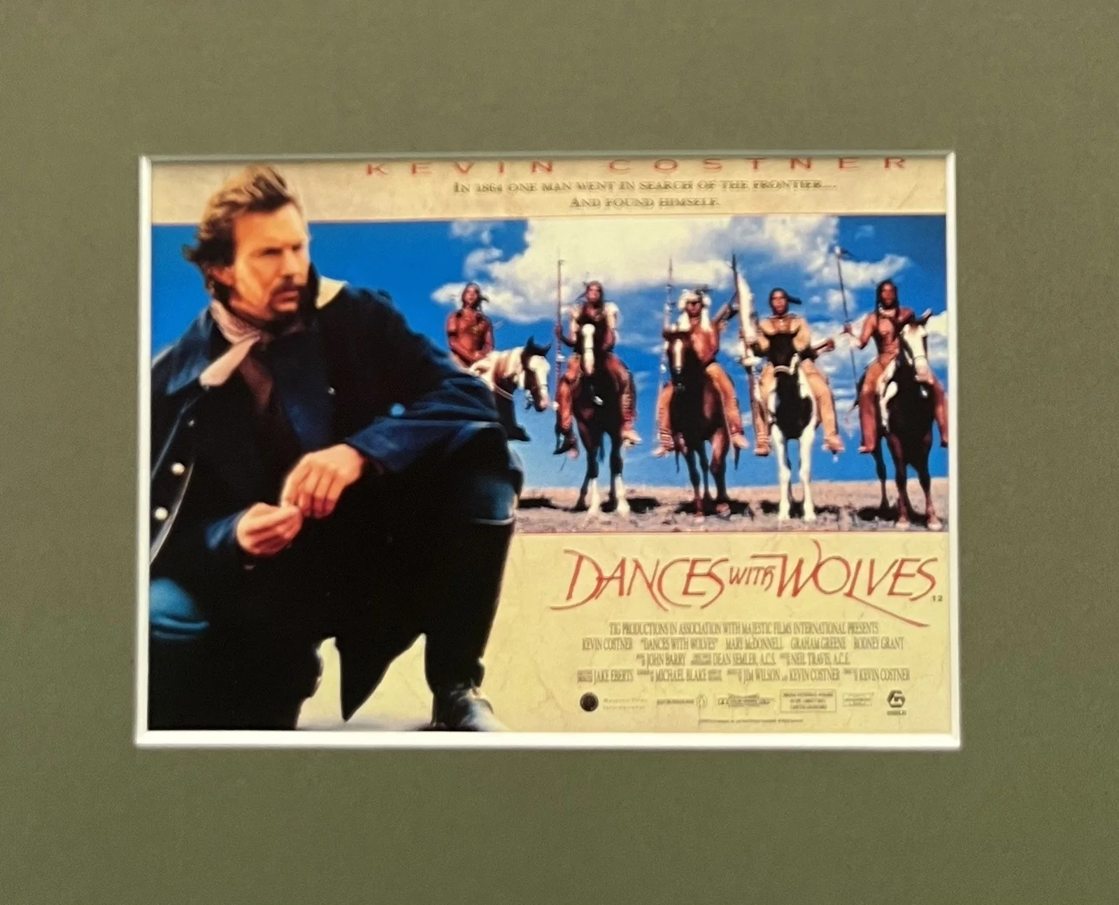 DANCES WITH WOLVES. 35mm Film Cell Mounted Display, image 2
