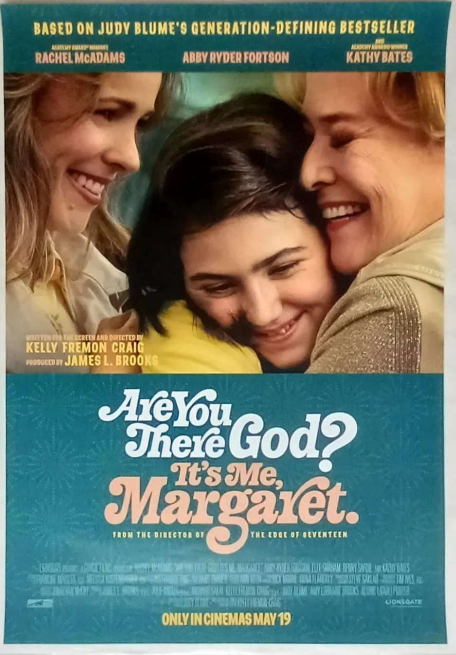 Are You There God? It's Me, Margaret (2023) Original S/S One-Sheet Cinema Poster, изображение 2