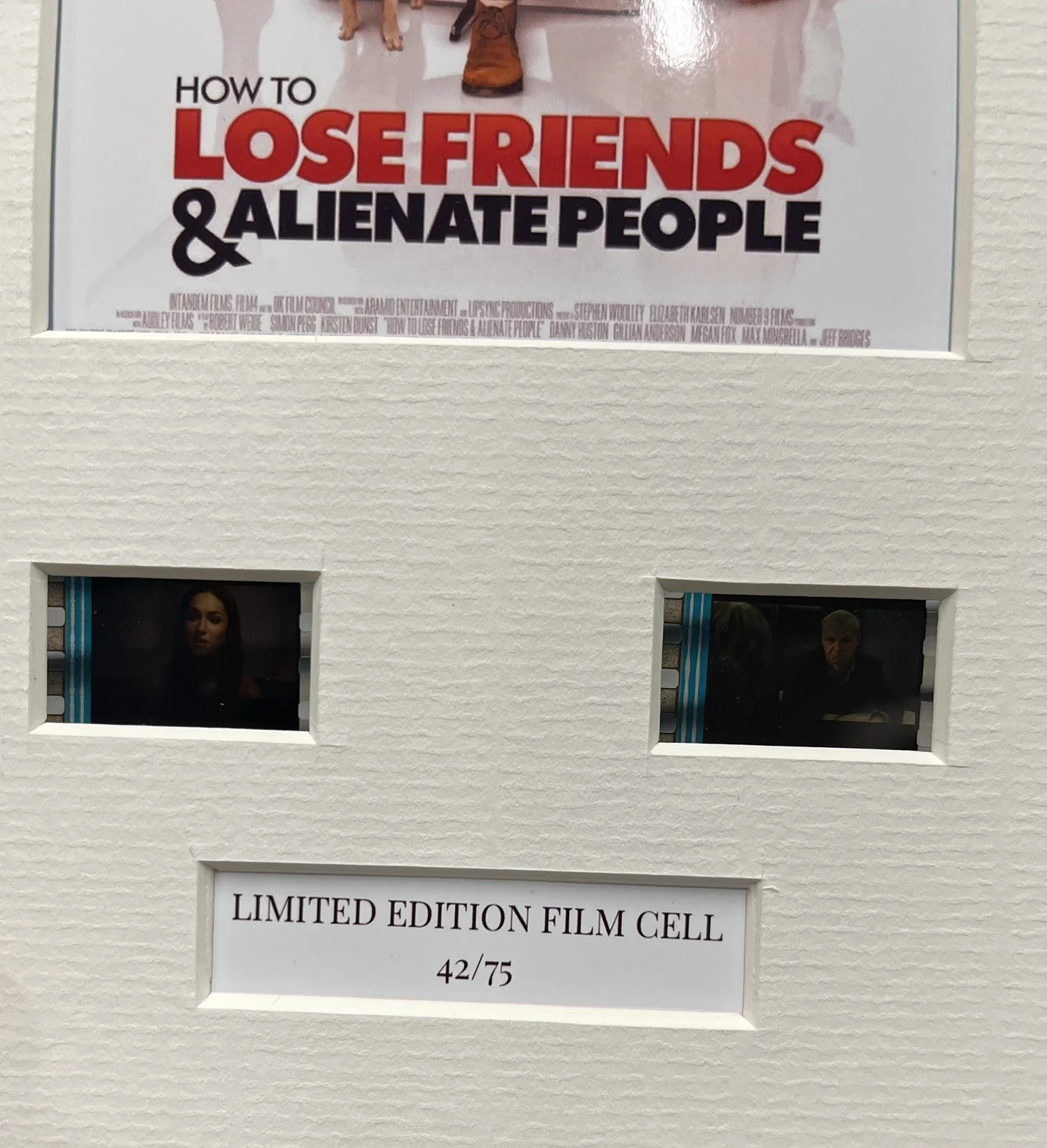 How to lose friends and alienate People . 35mm Film Cell Mounted Display, изображение 3