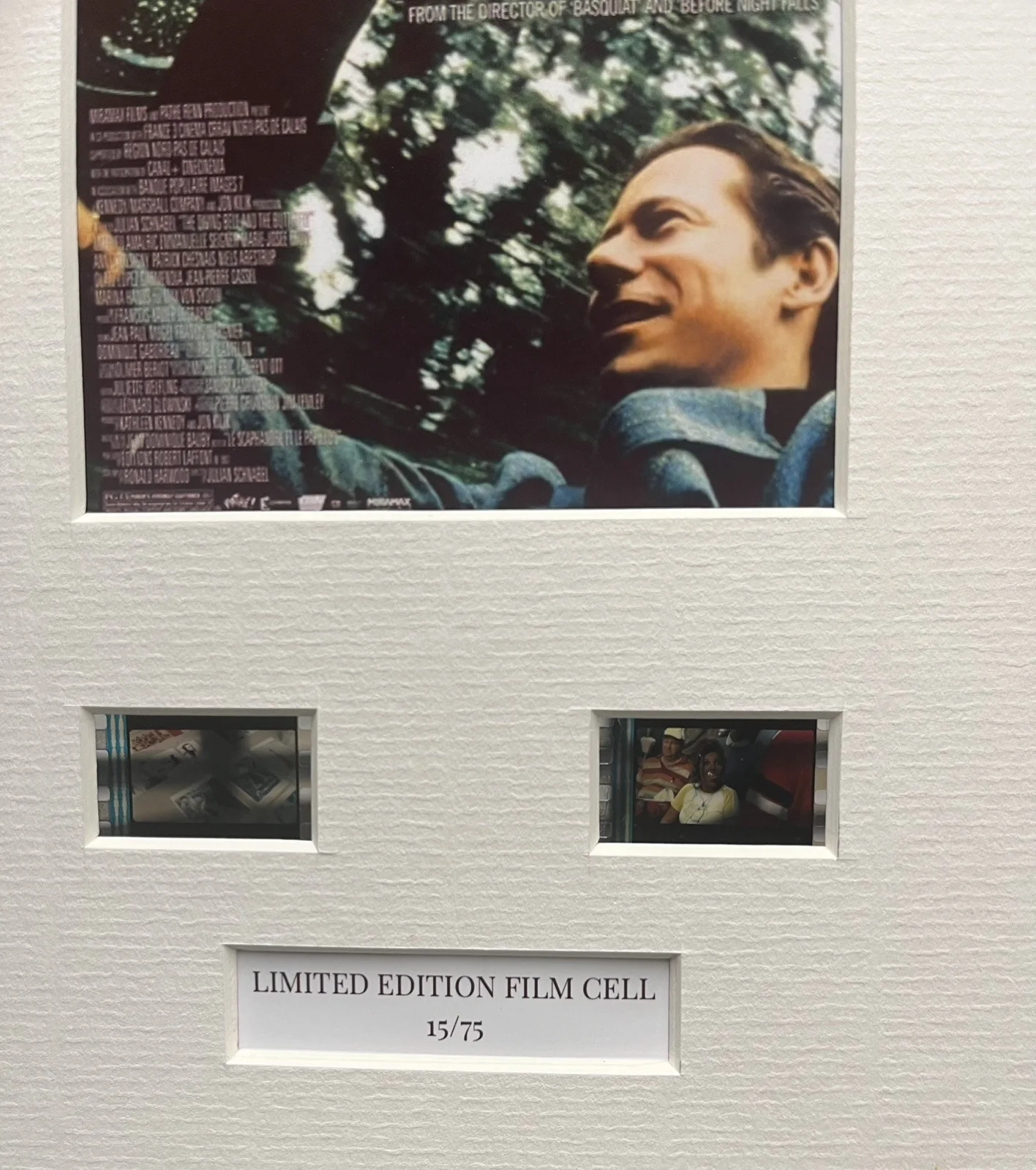 THE DIVING BELL AND THE BUTTERFLY. 35mm Film Cell Mounted Display, image 3