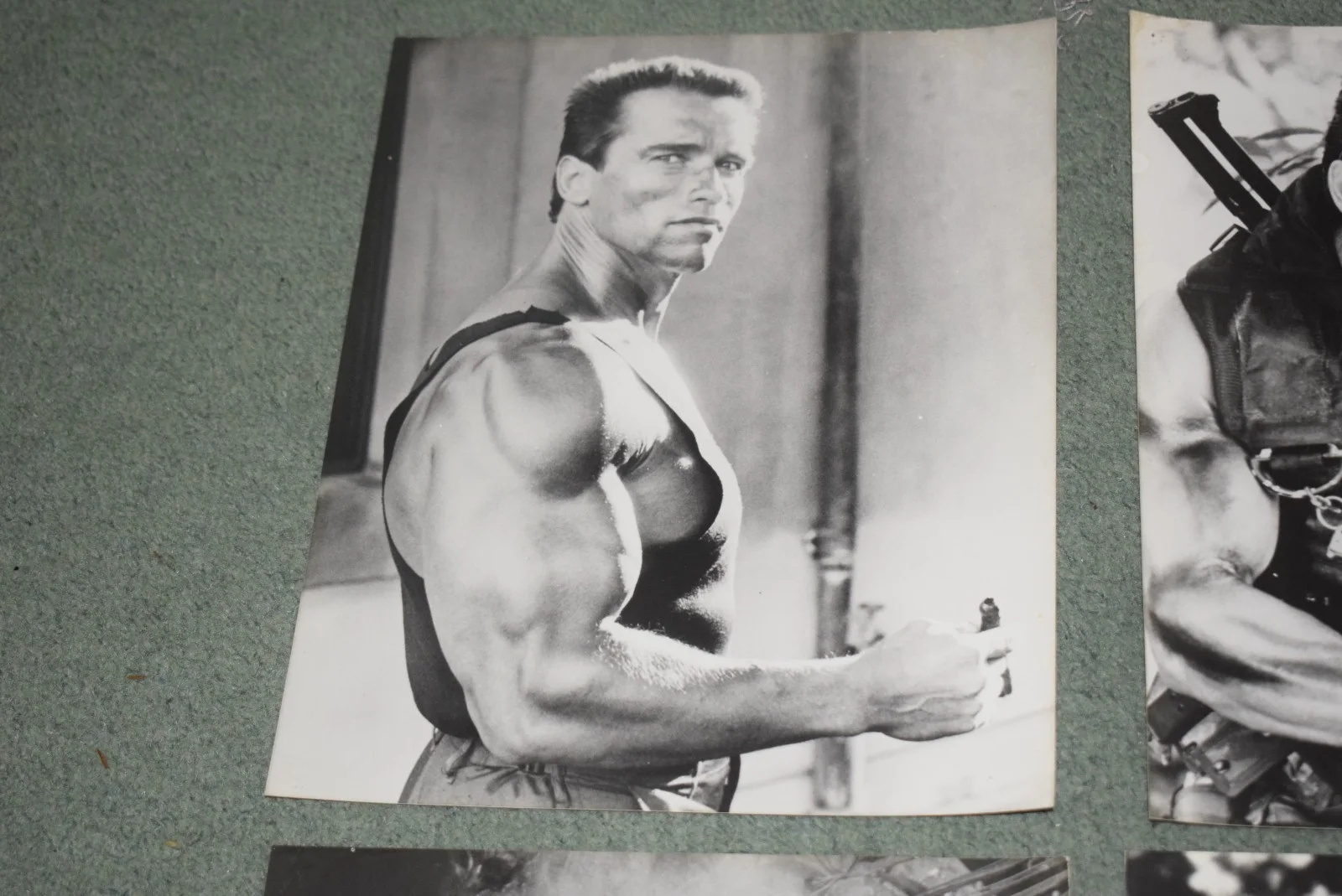 4 Arnold Schwarzenegger BW Photograph Arnold Schwarzenegger Predator Commando, image 2