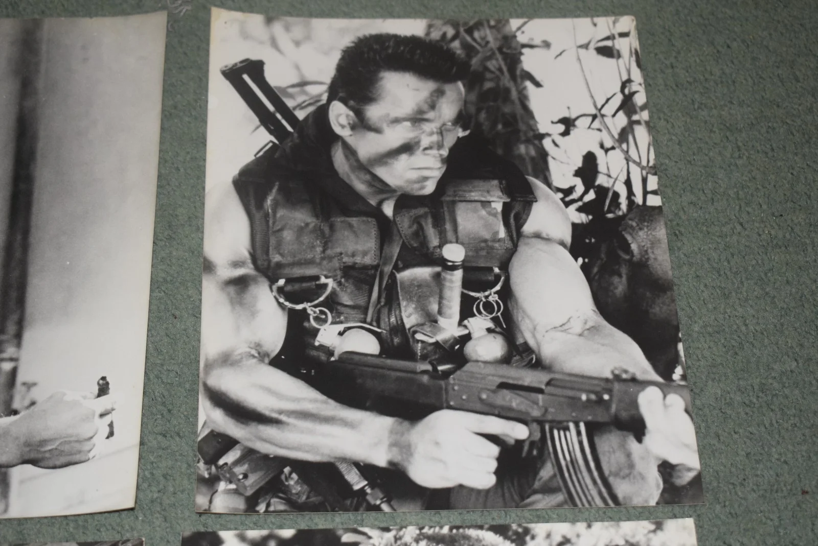 4 Arnold Schwarzenegger BW Photograph Arnold Schwarzenegger Predator Commando, image 3