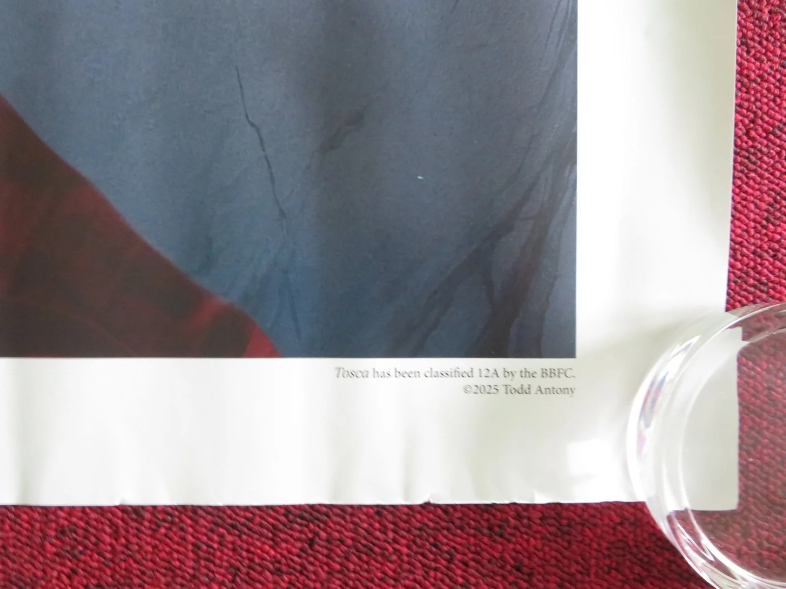 ROYAL BALLET AND OPERA: TOSCA UK QUAD ROLLED POSTER CARLO BOSI A. NETREBKO 2025, изображение 5